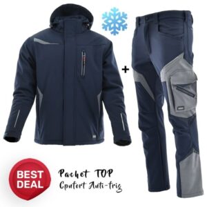 Ultima sansa - Costum de lucru iarna: Geaca captusita si Pantaloni Softshell