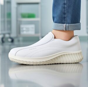 Ultima sansa - Pantofi microfibra Artra Fara protectie albi